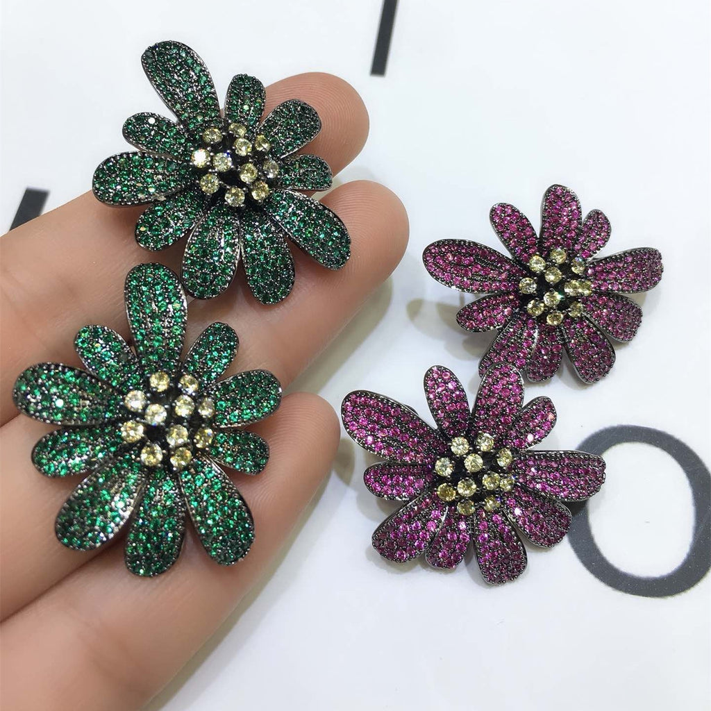 Floral Drop Earrings — Color Pop