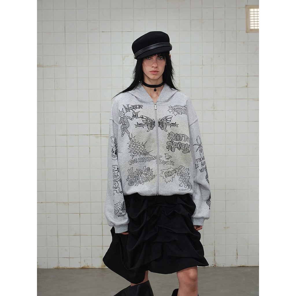 Printed Hoodie — Oversized Drop