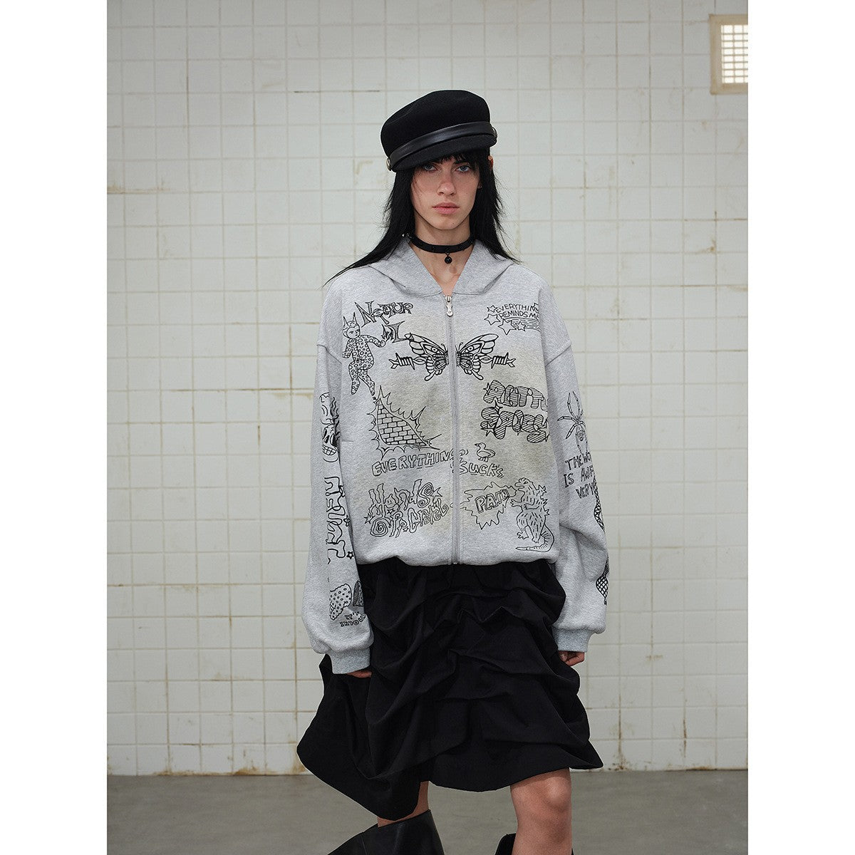 Printed Hoodie — Oversized Drop