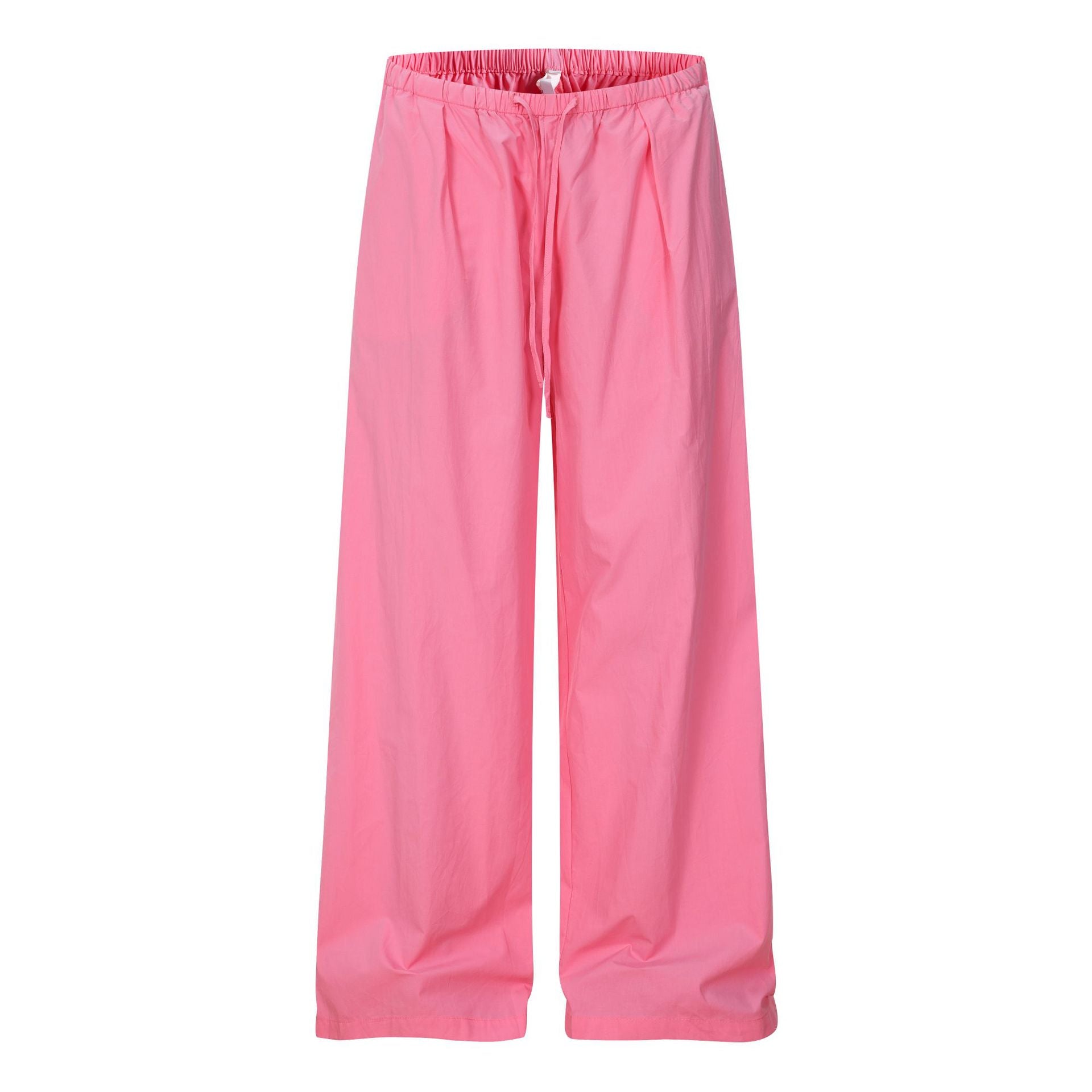 Lightweight Wide-Leg Casual Parachute Pants Versatile Straight Leg Long Pants