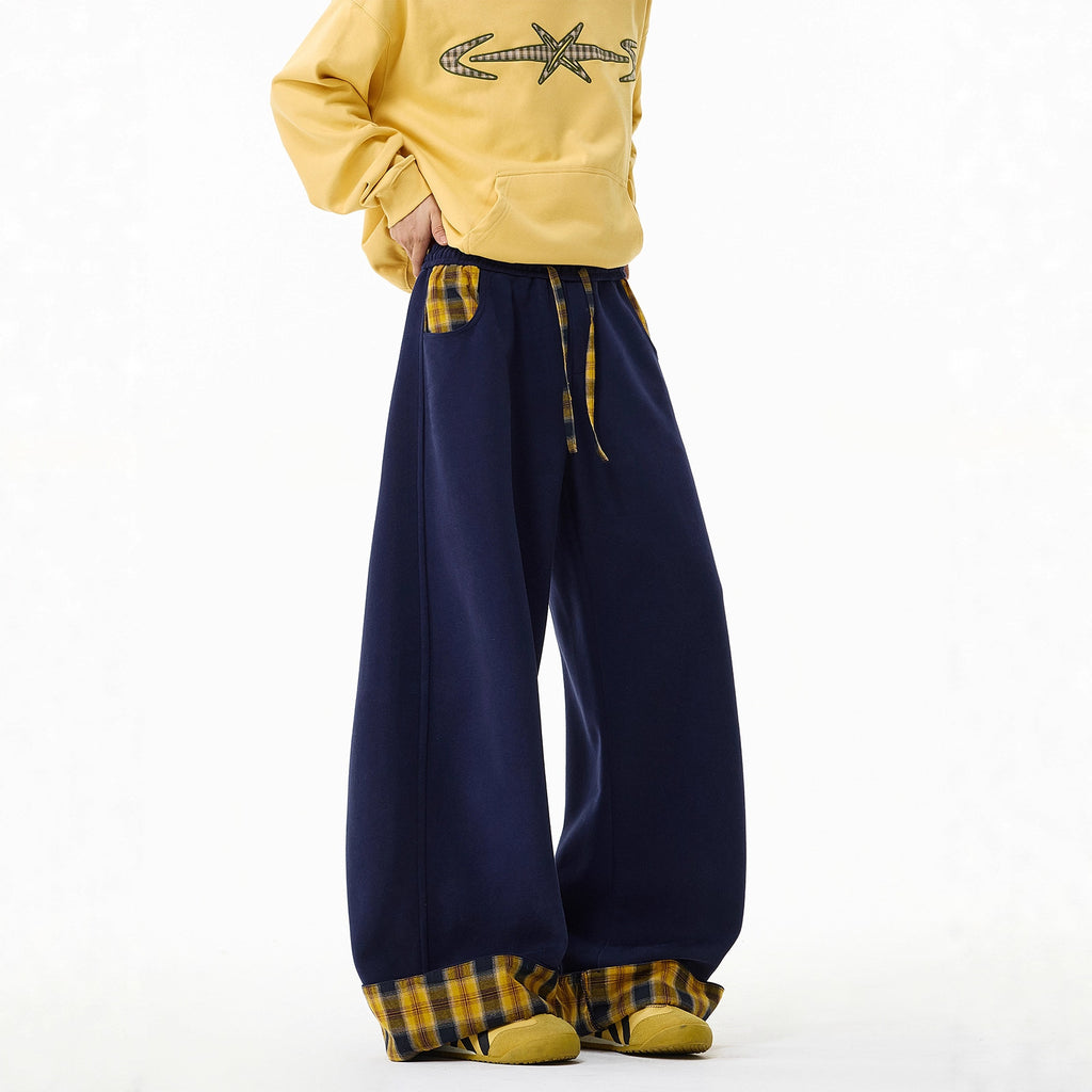 Pantalón Patchwork a Cuadros — Estilo Urbano