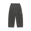 Embroidered Zipper Pocket Loose Pants Men's Velvet Parachute Pants