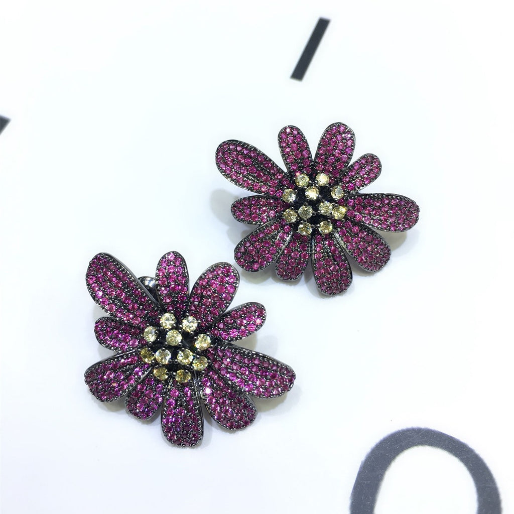 Floral Drop Earrings — Color Pop