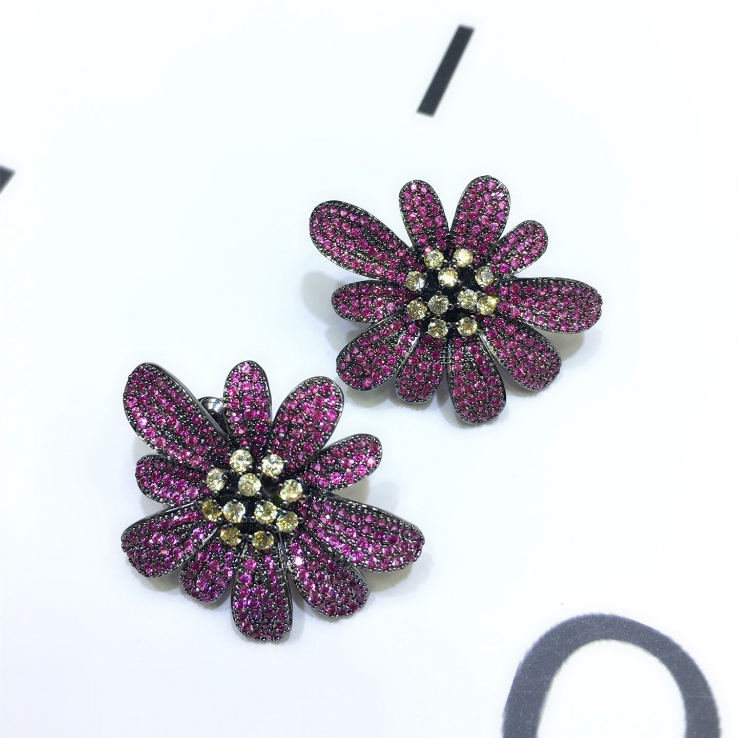 Floral Drop Earrings — Color Pop