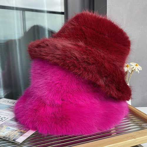 Bucket Hat Peludo — Estilo Coreano