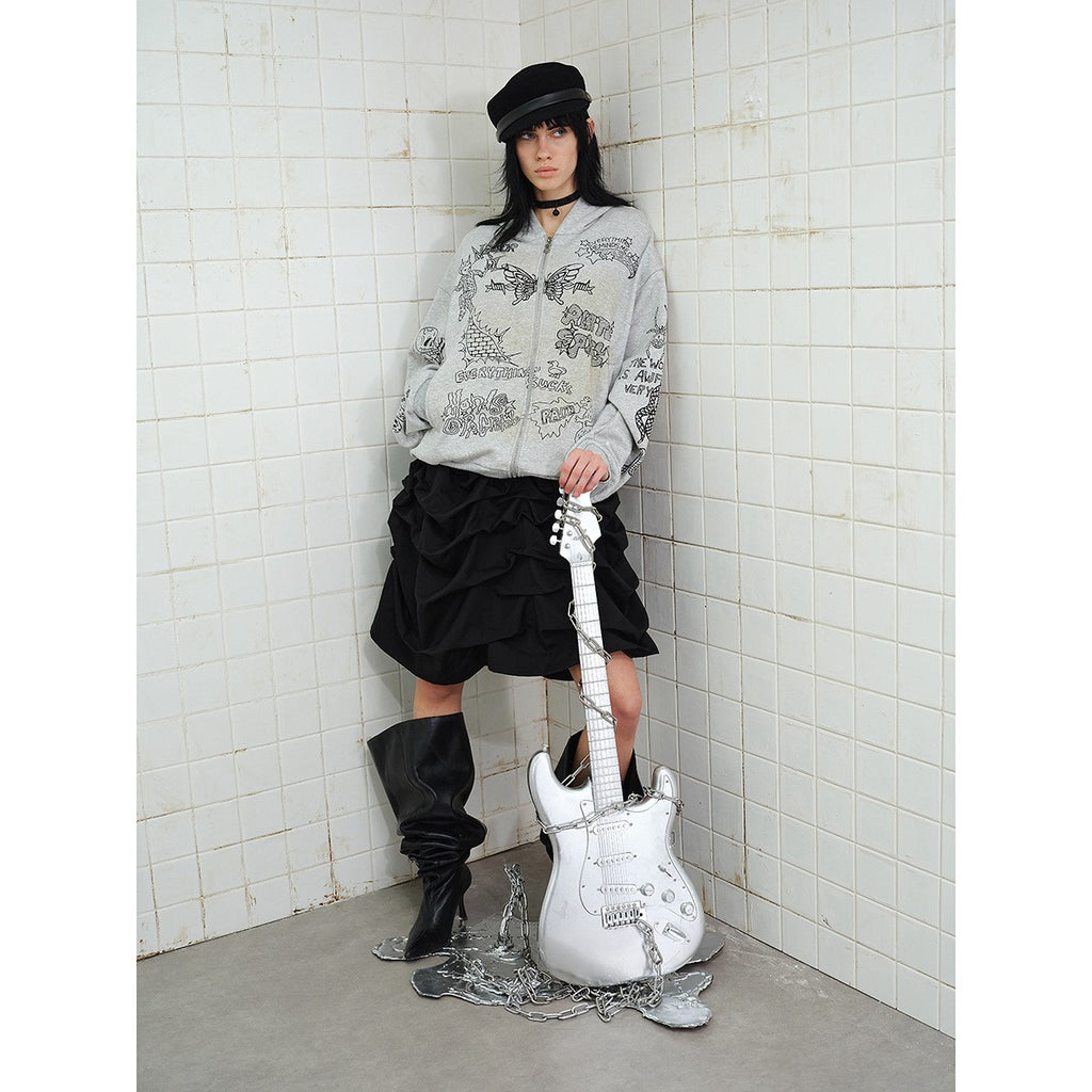 Printed Hoodie — Oversized Drop