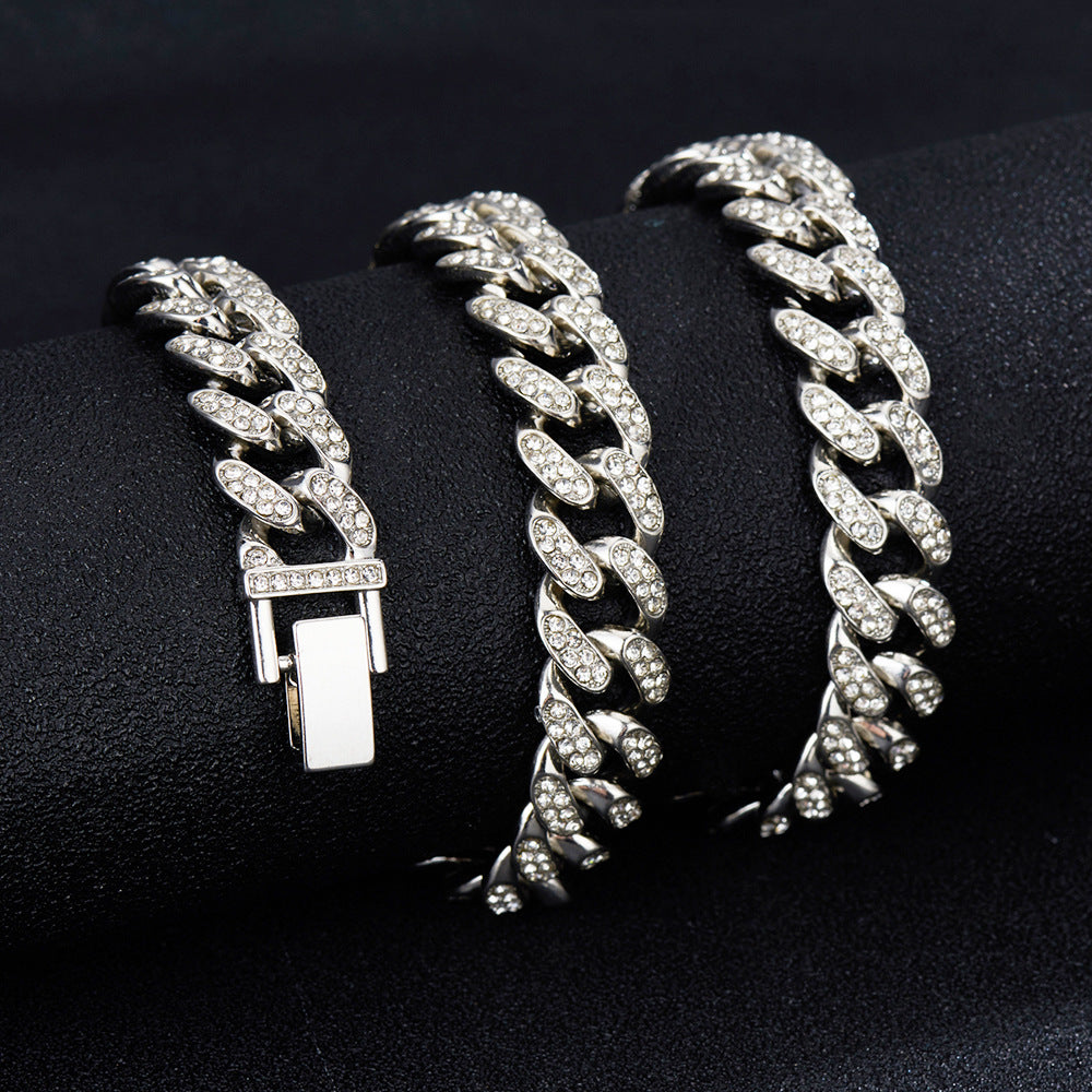 Hip Hop Necklace Street Hip Hop Accessories Retro Personality 13mm Necklace Accessories
