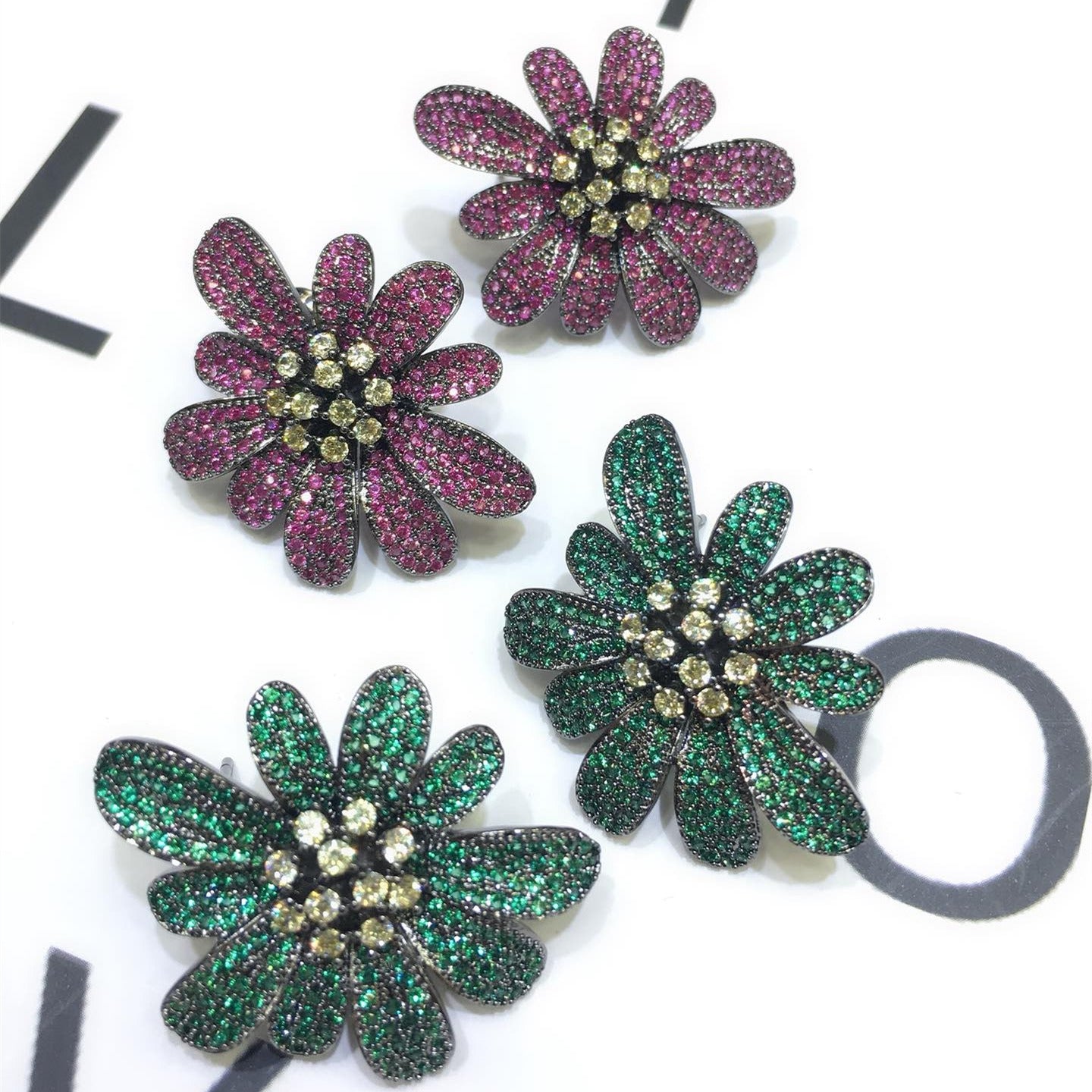 Floral Drop Earrings — Color Pop